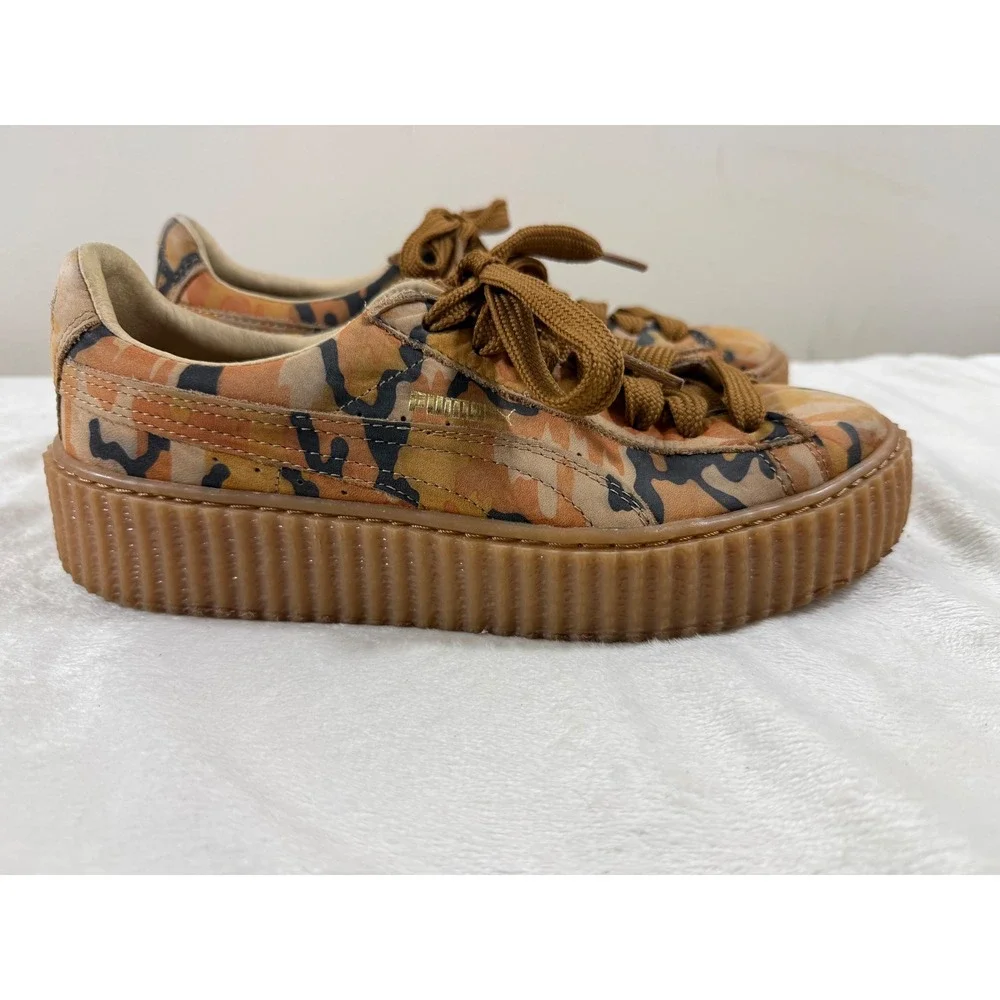 Puma Fenty Rihanna Creeper Camo Platform Sneakers Women's 8.5 EU39 Streetwear